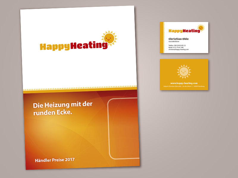 Corporate ID für Happy Heating Infrarotheizungen